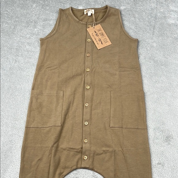 NEW The Simple Folk 5-6 Organic Cotton‎ The Free Range Playsuit Jumpsuit - Picture 3 of 12